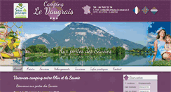 Desktop Screenshot of camping-savoie-levaugrais.com
