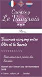 Mobile Screenshot of camping-savoie-levaugrais.com